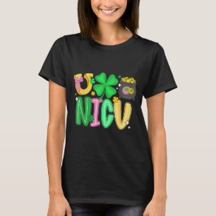 Camiseta enfermeira Nicu dia de São Patrício cuidados inten