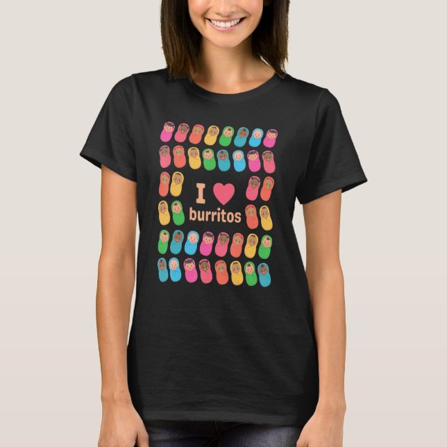Camiseta Enfermeira Nicu Eu Amo Burritos Especialista Em Cu (Frente)