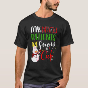 Camiseta Enfermeira Nicu Fofa Neve Roupas de Natal Engraçad