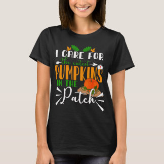 Camiseta Enfermeira Nicu Halloween Eu Me Preocupo Com A Abó