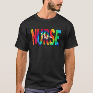 Camiseta Enfermeira NICU Tie Dye Love Heart Stethoscope RN