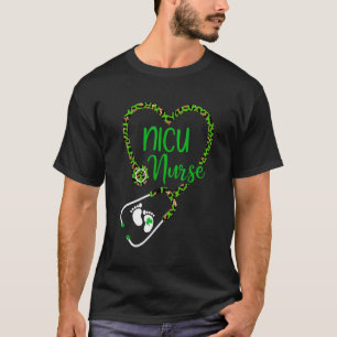 Camiseta Enfermeira Nicu Vida Estetoscópio Enfermagem Feliz