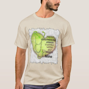 Camiseta Enfermeira Oftálmica do Coração Verde