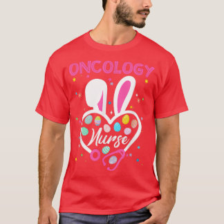 Camiseta Enfermeira Oncologia Enfermeira Bunny Stethoscope 