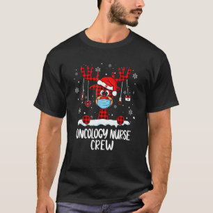 Camiseta Enfermeira Oncologia, Xadrez de Crew Reindeer Sant