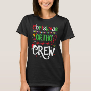 Camiseta Enfermeira Ortho de Natal Médico Squ Ortopedia