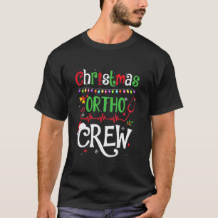 Camiseta Enfermeira Ortopédica de Férias Estetoscópio Natal