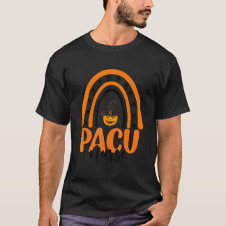 Camiseta Enfermeira Pacu Pacu Halloween Abóbora Arco-íris E