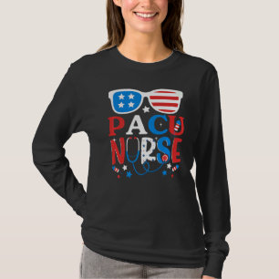 Camiseta Enfermeira Pacu Patriótica 4 De Julho Americano