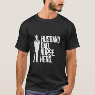 Camiseta Enfermeira Pai Marido Enfermeira Orgulhosa Padre R