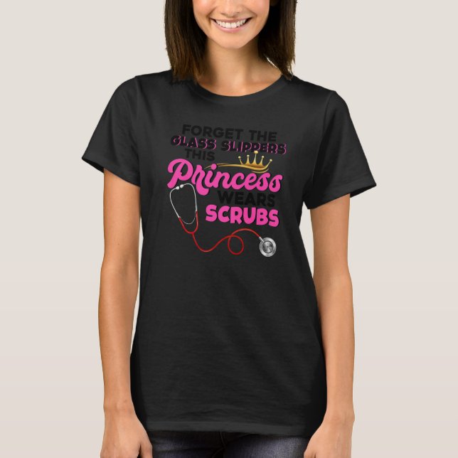 Camiseta Enfermeira Para Mulheres Meninas Durante Semana De (Frente)