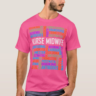 Camiseta Enfermeira Parteira Palavras