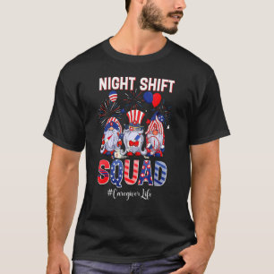 Camiseta Enfermeira Patriótica 4 do Esquadrão de Mudança No