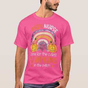 Camiseta Enfermeira Pediátrica em Halloween PEDS RN Pediatr