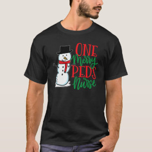 Camiseta Enfermeira Pediátrica Enfermeira de Natal Bonita N