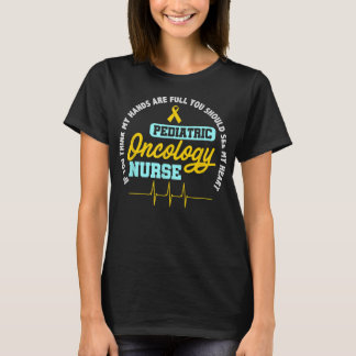 Camiseta Enfermeira Pediátrica RN Ribbon EKG Nurs Canceres