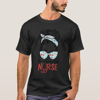 Camiseta Enfermeira Perioperatória Cabelo Desarrumado Amor 