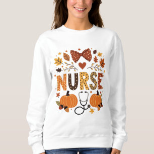 Camiseta Enfermeira Personalizada - Folhas de Bomba e Outon