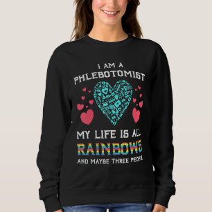 Camiseta Enfermeira Phlebotomista Rainbow Phlebotomy M