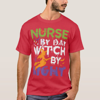 Camiseta Enfermeira por Bruxa do Dia à noite
