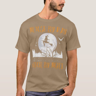 Camiseta Enfermeira Por Bruxa Noturna No Halloween 2604