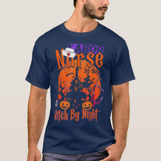 Camiseta Enfermeira Por Dia Bruxa Por Enfermeira Noturna En
