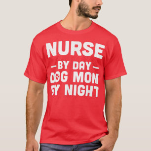 Camiseta Enfermeira por dia Cat Mãe por noite