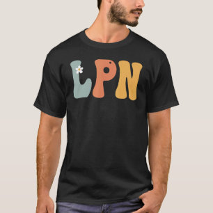 Camiseta Enfermeira Prática Licenciada do LPN Groovy Vintag