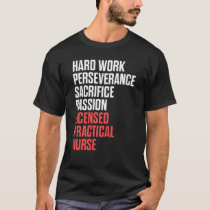 Camiseta Enfermeira Prática Licenciada Lpn Sacrifício Enfer