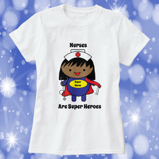 Camiseta Enfermeira Preta É Apreciação Super Herói