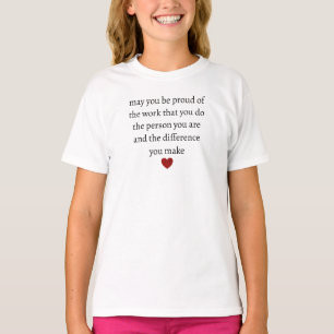 Camiseta Enfermeira professora mãe agradecimento orgulhoso