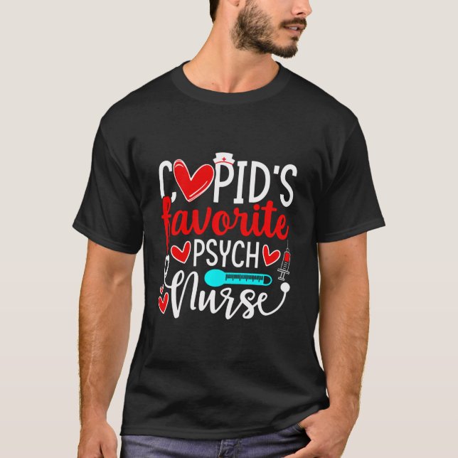 Camiseta Enfermeira Psichosa Favorita De Cupido Valentin (Frente)