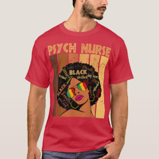 Camiseta Enfermeira Psichosa Mulheres Afro-Americanas Negra