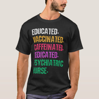 Camiseta Enfermeira Psiquiátrica de Psicologia Retrô Enferm