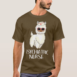 Camiseta Enfermeira Psiquiátrica Llama Rn Mental Health Psy