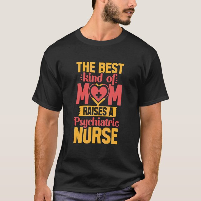 Camiseta Enfermeira Psiquiátrica Mãe Psych Rn Mental Health (Frente)
