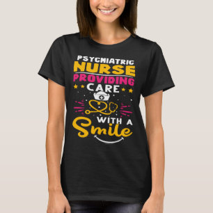 Camiseta Enfermeira Psiquiátrica Prestando Assistência com