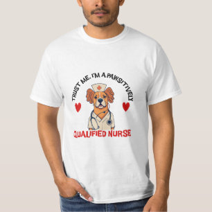 Camiseta Enfermeira Qualificada Pawsitivamente