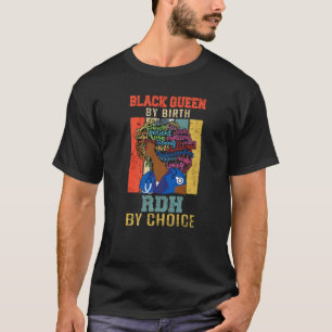 Camiseta Enfermeira Rdh Melanina Africana Para Mulheres Afr