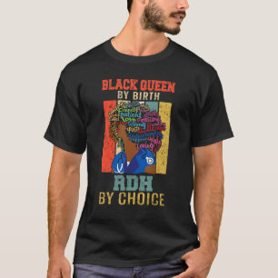 Camiseta Enfermeira Rdh Melanina Africana Para Mulheres Afr