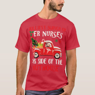 Camiseta Enfermeira Red Truck Feliz Natal Sweater Feliz H