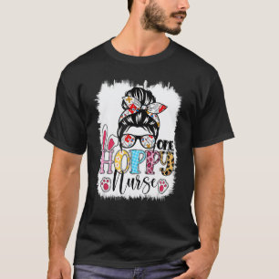 Camiseta Enfermeira Registrada Alegre de Cabelo Desgrenhado