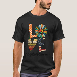 Camiseta Enfermeira Registrada Amor Flor de Margarida Ameri