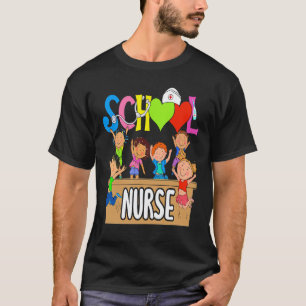 Camiseta Enfermeira Registrada da Escola Primária de Volta 
