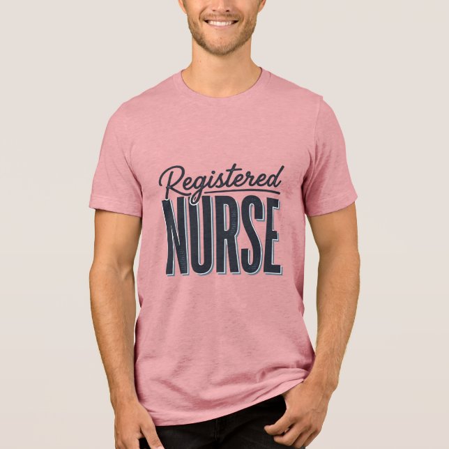 Camiseta Enfermeira Registrada Tipografia Script Design Vet (Frente)