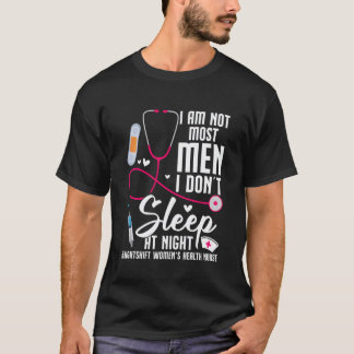 Camiseta Enfermeira Registrada Trabalhadora Mais Homens Saú