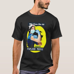 Camiseta Enfermeira Rosie Riveter Orgulhosa Trabalhadora de
