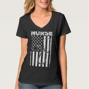 Camiseta Enfermeira Roupa de Enfermagem de Sinalizador dos