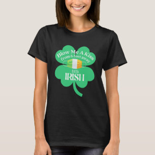 Camiseta Enfermeira Rua Patrick Day Beija-me Sou Irlandês F