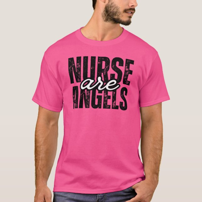 Camiseta Enfermeira são anjos (Frente)